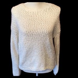 White crewneck sweater